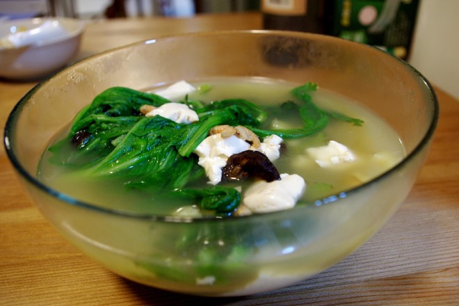 茼蒿豆腐汤