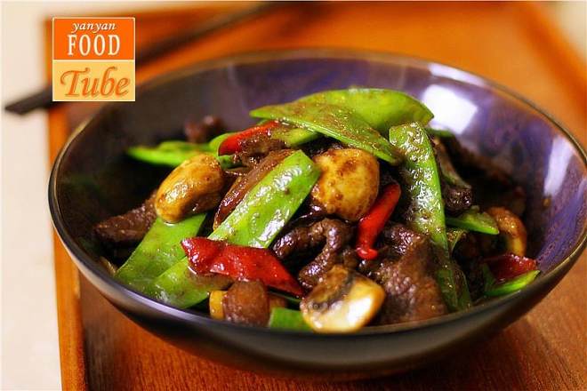 蒜香牛肉荷兰豆 Mongolian Beef