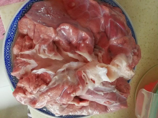 怎么洗猪肺/心肺