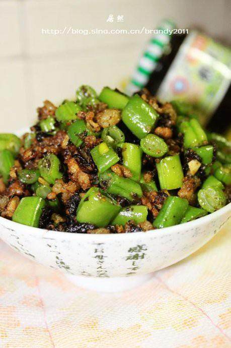 榄菜肉末四季豆