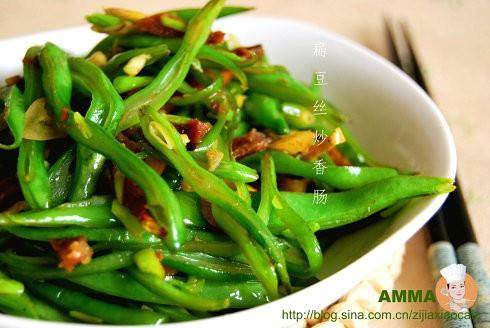 扁豆丝炒香肠