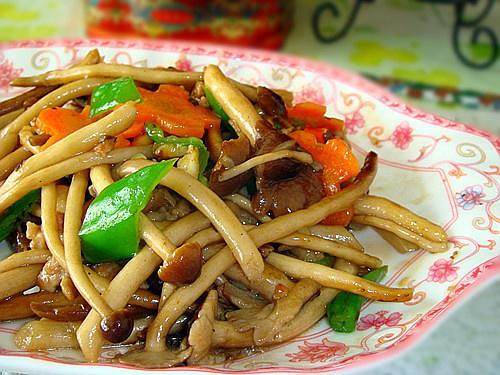 干煸茶树菇