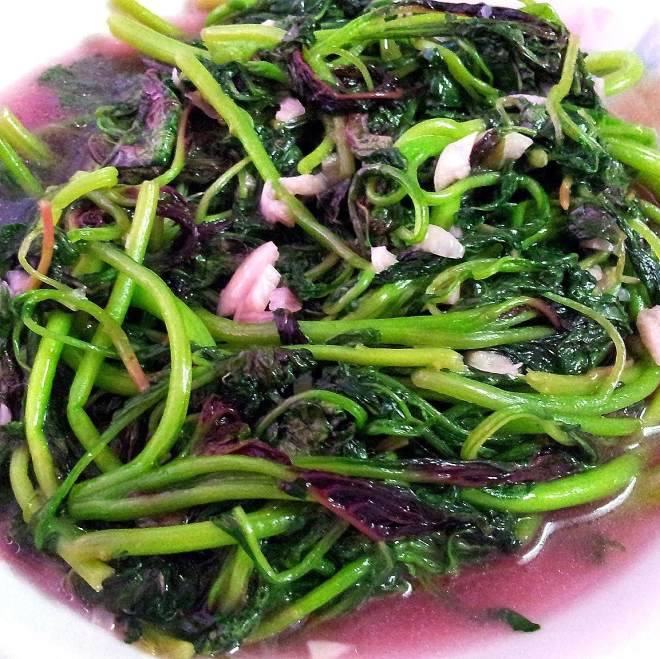 蒜茸炒红苋菜