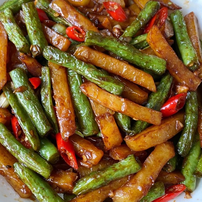 干煸豆角土豆