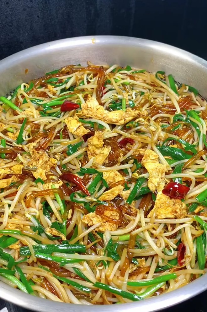 豆芽炒粉条