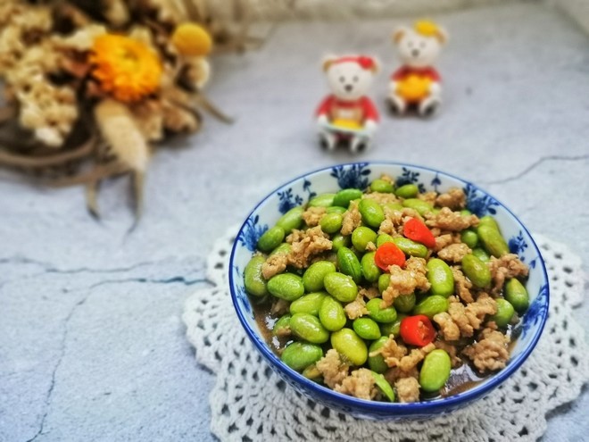 下饭菜：肉沫毛豆