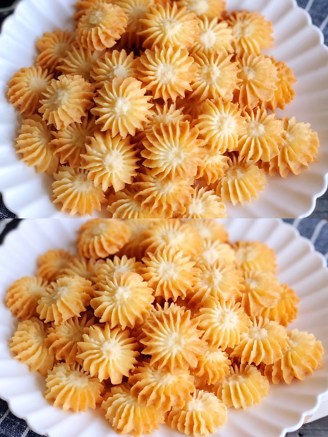 曲奇饼干，完美配方超好挤，酥到不敢碰，一个月还能酥掉渣