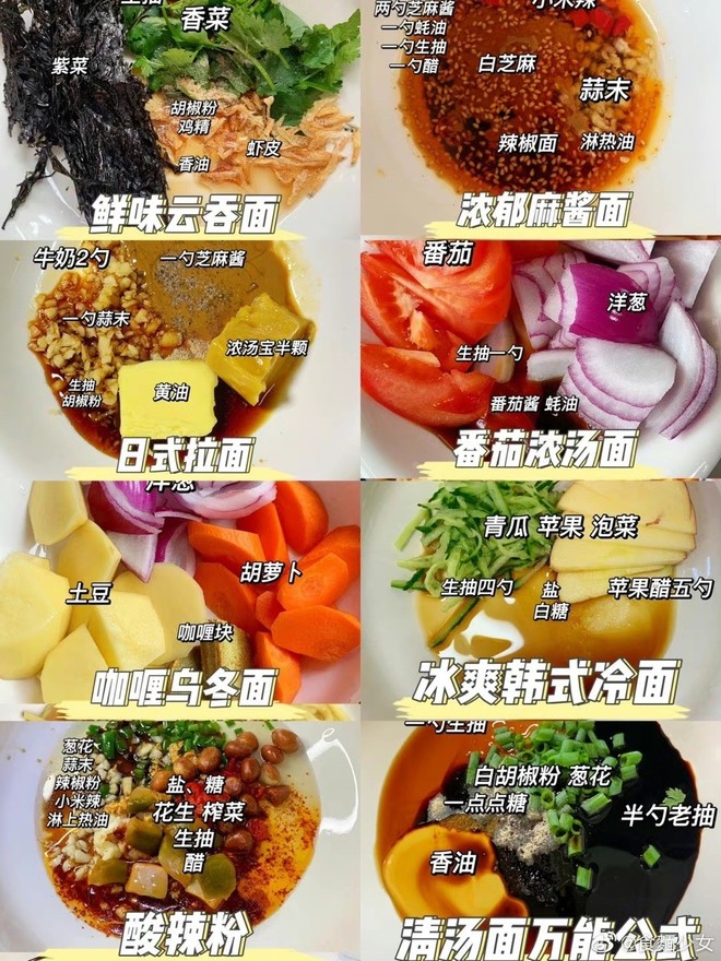 万能汤面公式
