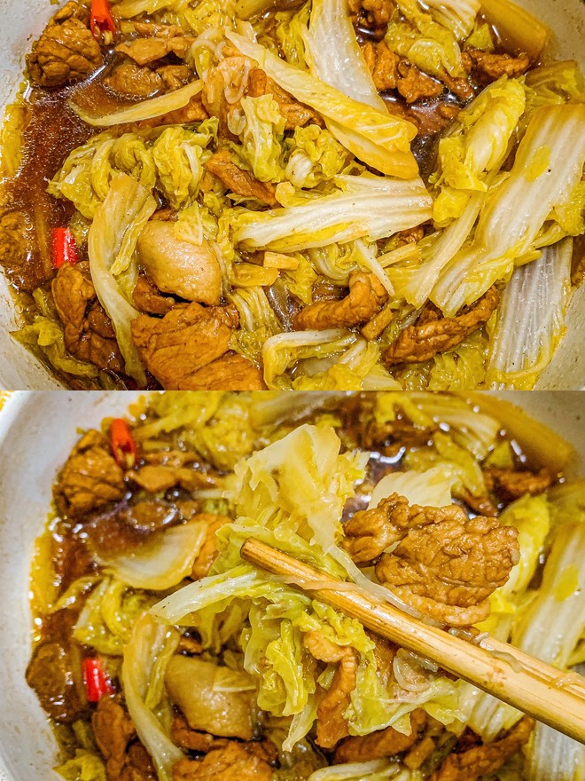 巨简单热乎乎?白菜猪肉炖粉丝