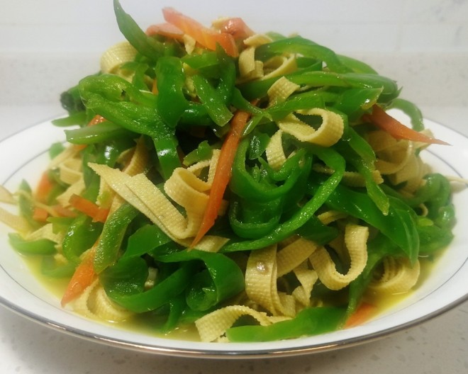 比肉还好吃的青椒炒千张