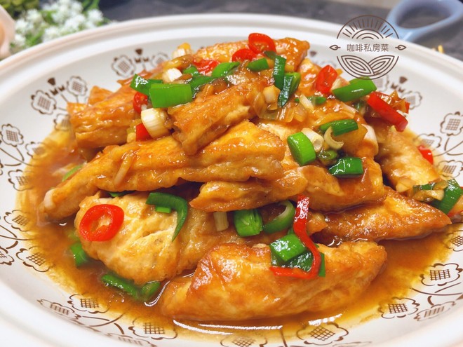 焖煎豆腐