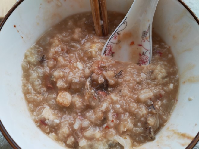 蟹肉咸鸭蛋粥