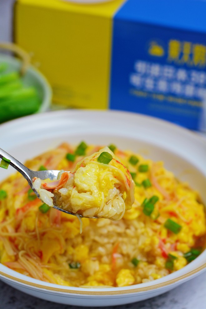 滑蛋蟹肉盖饭