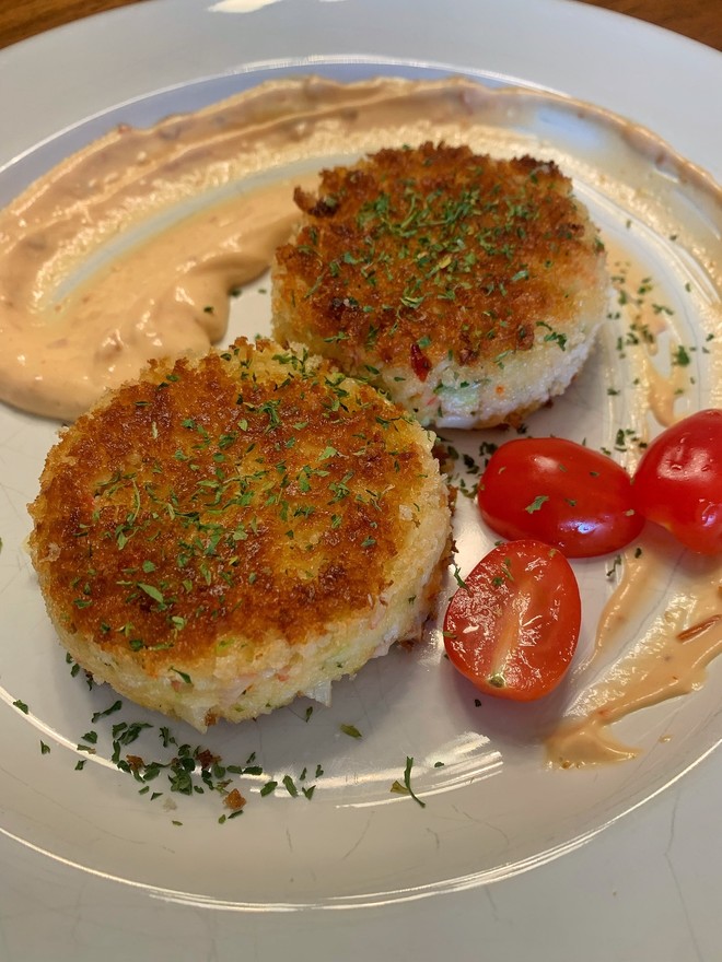 北美流行的前菜Crab cake 蟹肉饼的基本作法