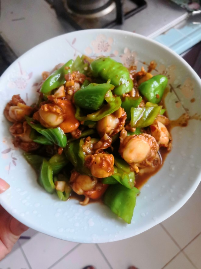 青椒仙贝肉