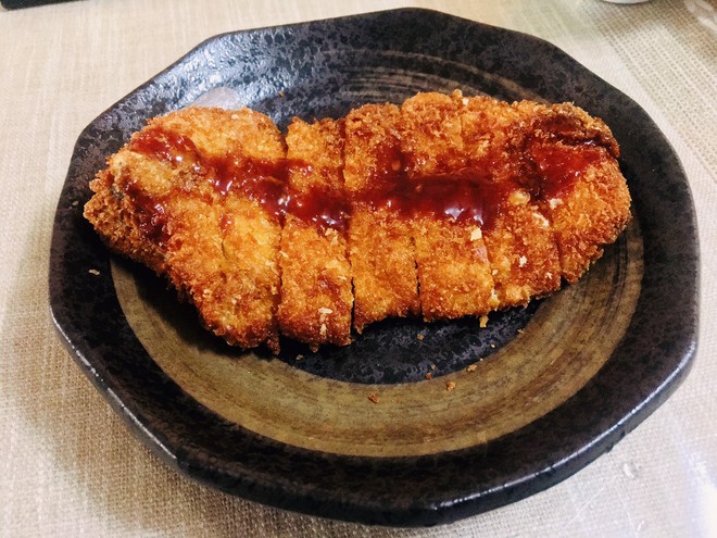 家常快手菜 日式炸猪排（自调酱汁）
