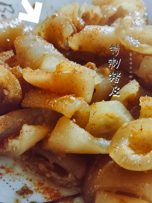 ?#芝麻蒜香味椒猪皮