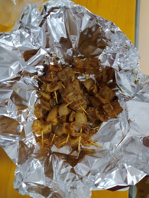 空气炸锅烤肉皮