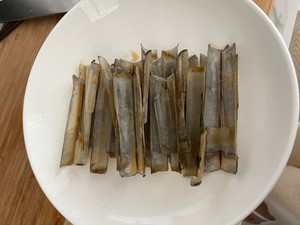 姜葱炒蛏子