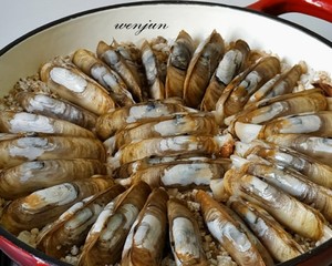 盐焗蛏子(附:洗蛏子的方法)