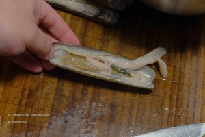 蛏子清洗和清蒸的完美教程