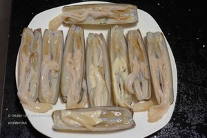蛏子清洗和清蒸的完美教程