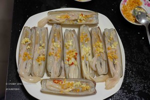 蛏子清洗和清蒸的完美教程