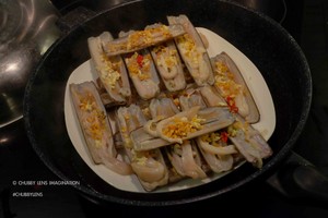 蛏子清洗和清蒸的完美教程