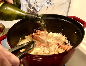 鲜！虾汤煮青口