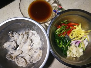 姜葱炒生蚝