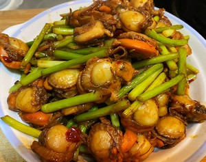 #海边独家秘方#一招去腥的辣炒扇贝肉