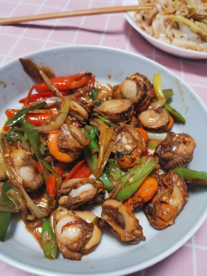 葱爆扇贝肉
