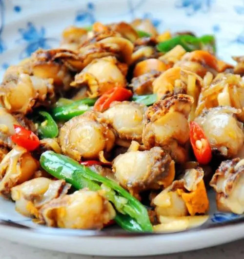 农家小炒扇贝肉