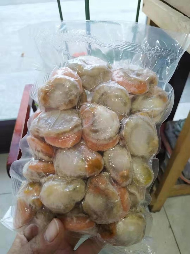 冷冻扇贝肉的清理方法
