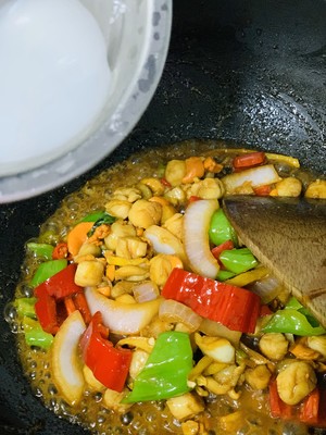 爆炒扇贝肉（太鲜啦）
