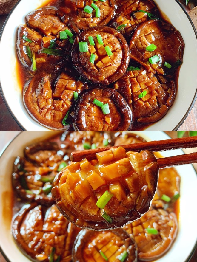 鲜嫩多汁，比鲍鱼还好吃红烧香菇