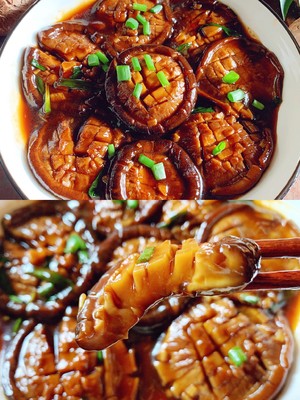 鲜嫩多汁，比鲍鱼还好吃红烧香菇