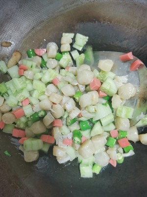 干贝丁炒黄瓜