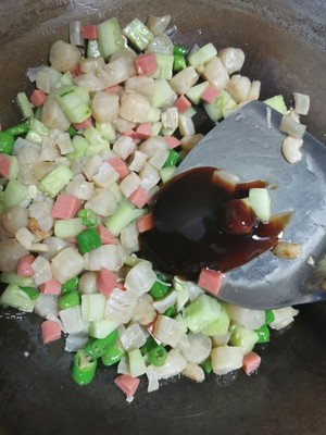 干贝丁炒黄瓜