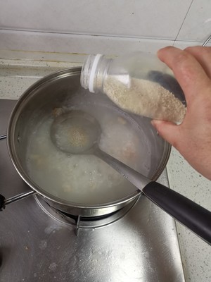 干贝青菜粥