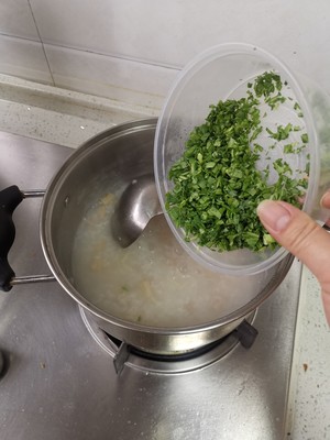 干贝青菜粥