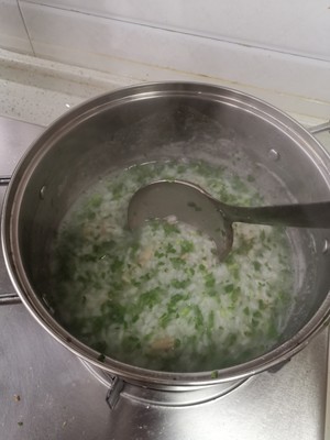 干贝青菜粥
