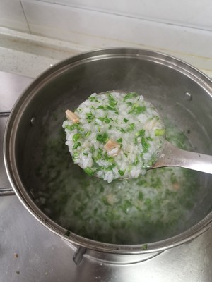 干贝青菜粥