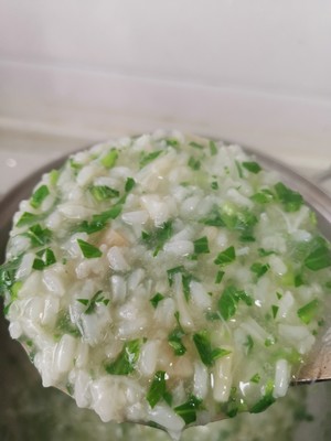 干贝青菜粥