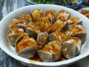 蛤蜊酿虾滑