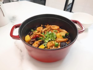 超美味的鸡爪明虾煲