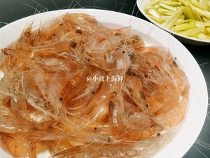 小岛上—韭黄炒海白虾