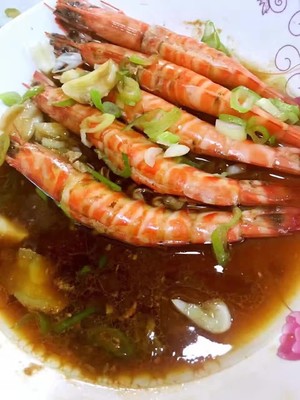 葱油竹节虾