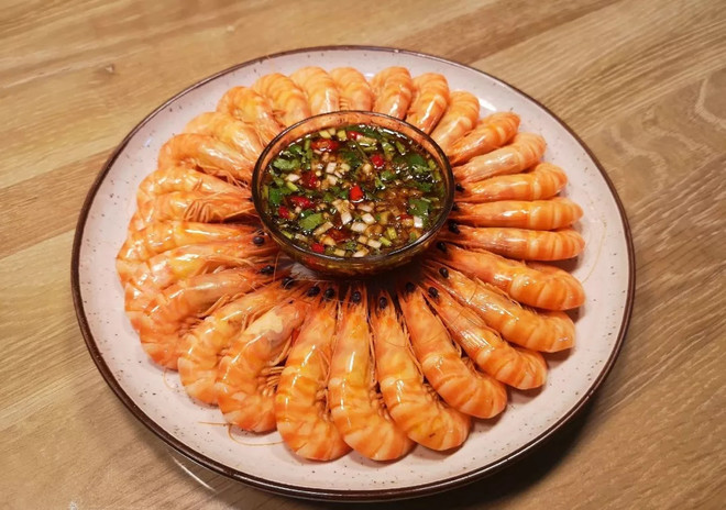 白灼竹节虾