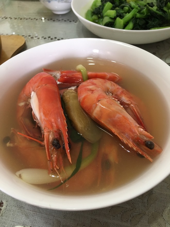 白灼台湾草虾